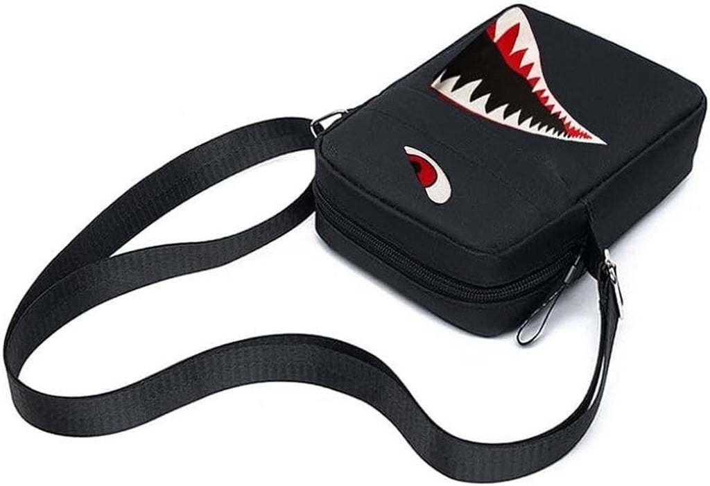 Bandolera Para Hombre Bolso De Hombro Mochila Viaje Cartera Mariconera Negro