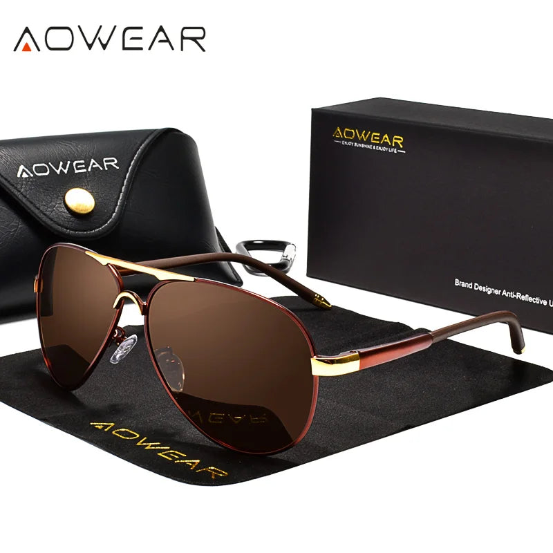 Aviation Polarized Sunglasses Men Driving Mirror Sun Glasses Male Brand Design Classic Pilot Eyewear Oculos Gafas De Sol