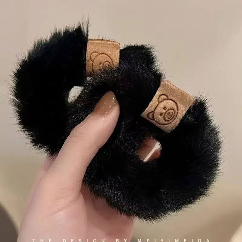 New Korean Style Soft Plush Headband High Elasticity Braided Hair Accessories Ponytail Headpiece Girl Hair Accessoires Hair Ties
