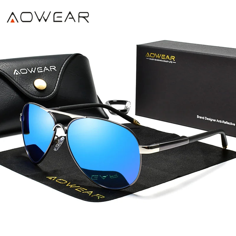 Aviation Polarized Sunglasses Men Driving Mirror Sun Glasses Male Brand Design Classic Pilot Eyewear Oculos Gafas De Sol