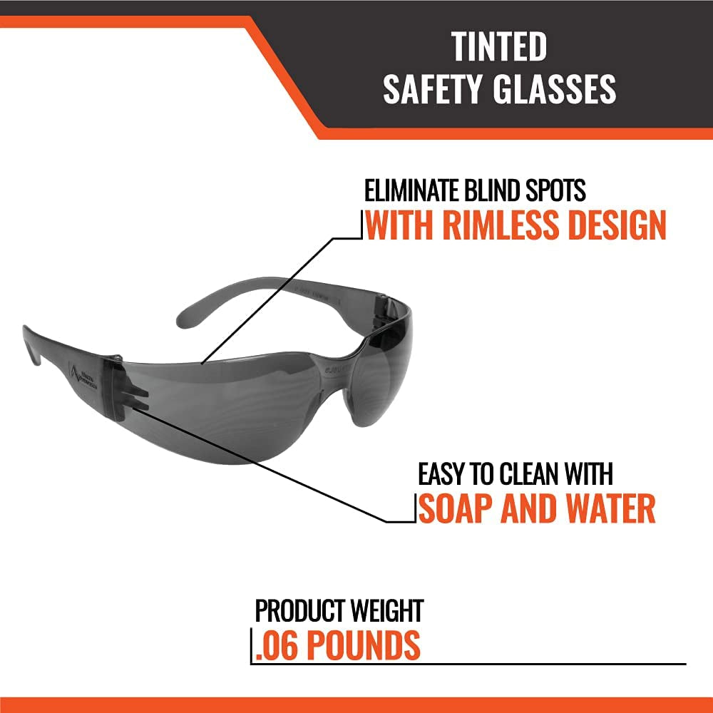Lentes De Seguridad Para Trabajar Construccion Metal Madera Proteccion 12 PACK