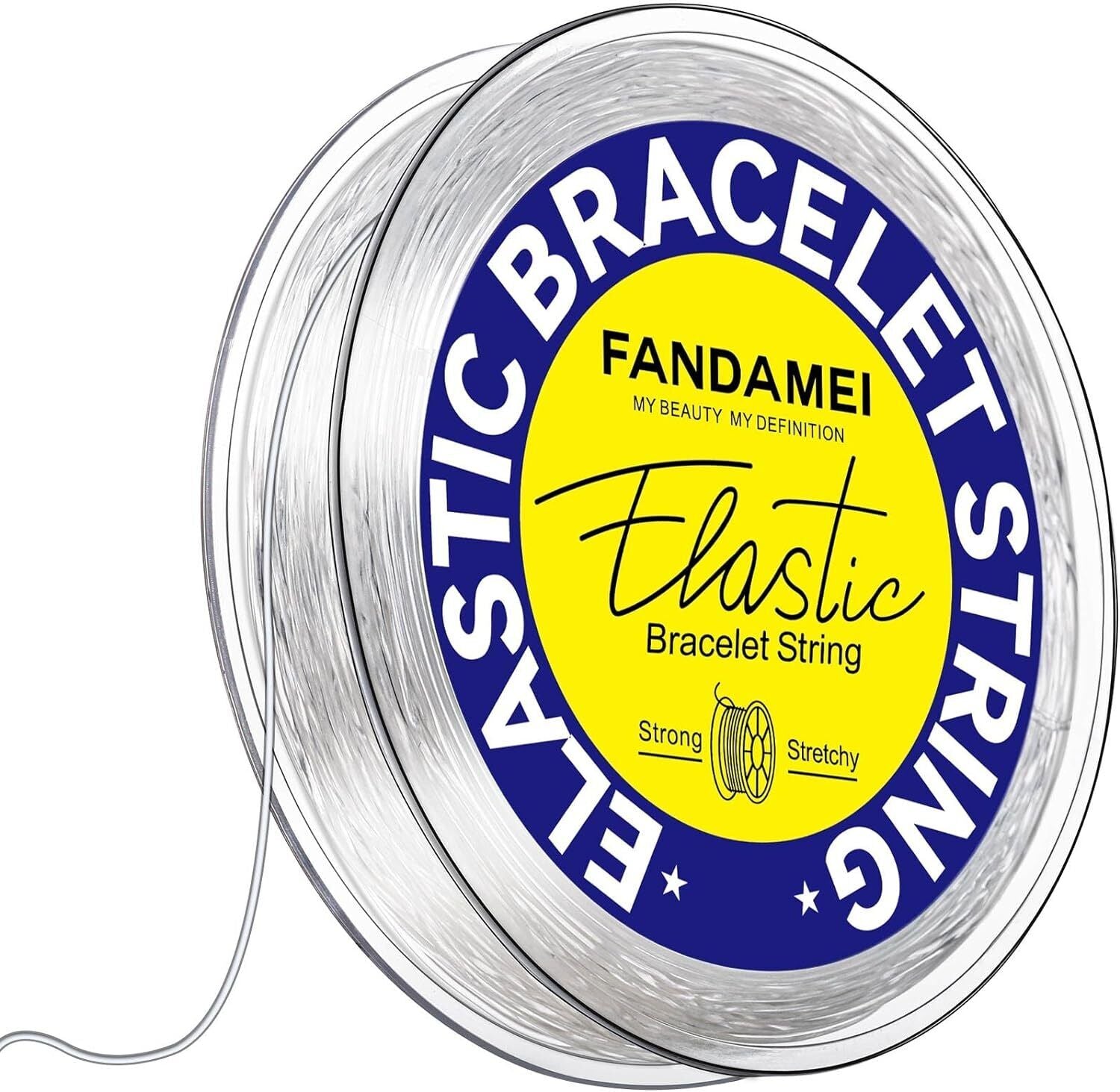 Cordon De Cuerda De Pulsera Elastica De 1 MM Cordon De Cuentas De Estiramiento