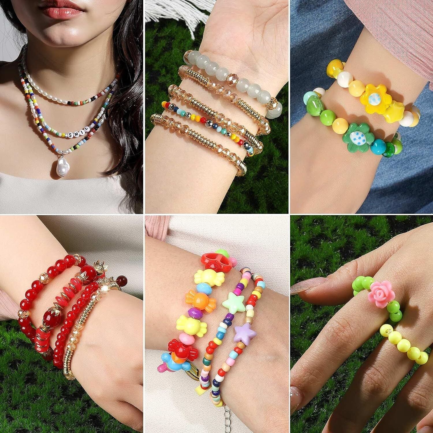 Cordon De Cuerda De Pulsera Elastica De 1 MM Cordon De Cuentas De Estiramiento