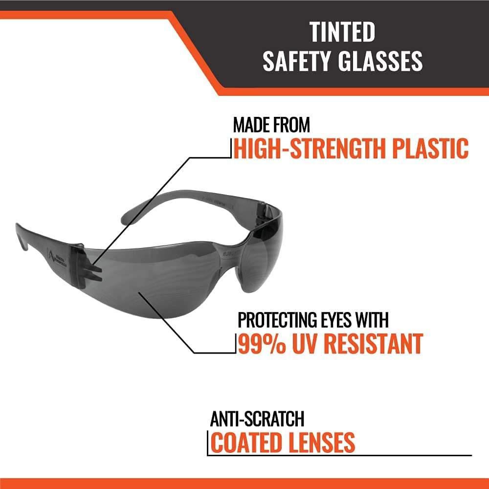 Lentes De Seguridad Para Trabajar Construccion Metal Madera Proteccion 12 PACK