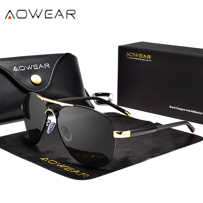 Aviation Polarized Sunglasses Men Driving Mirror Sun Glasses Male Brand Design Classic Pilot Eyewear Oculos Gafas De Sol