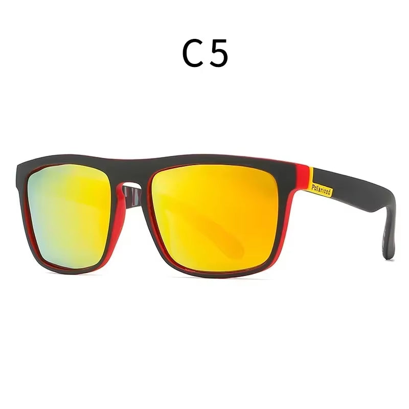 Fashion Vintage Square Polarized Sunglasses Men Women Driving Fishing Luxury Brand Designer Sun Glasses Driver'S Eyewear UV400