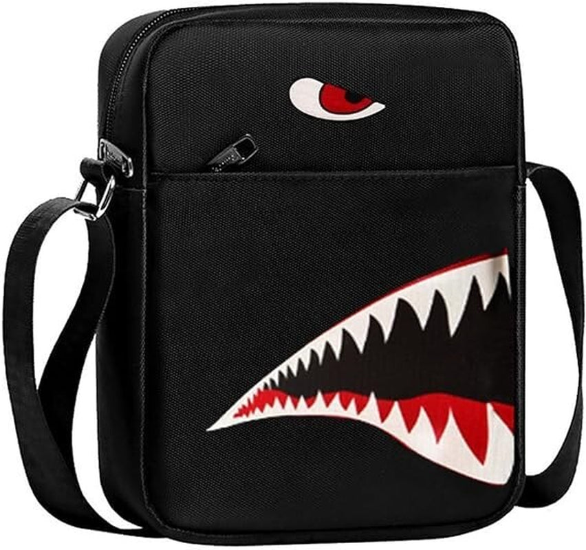 Bandolera Para Hombre Bolso De Hombro Mochila Viaje Cartera Mariconera Negro