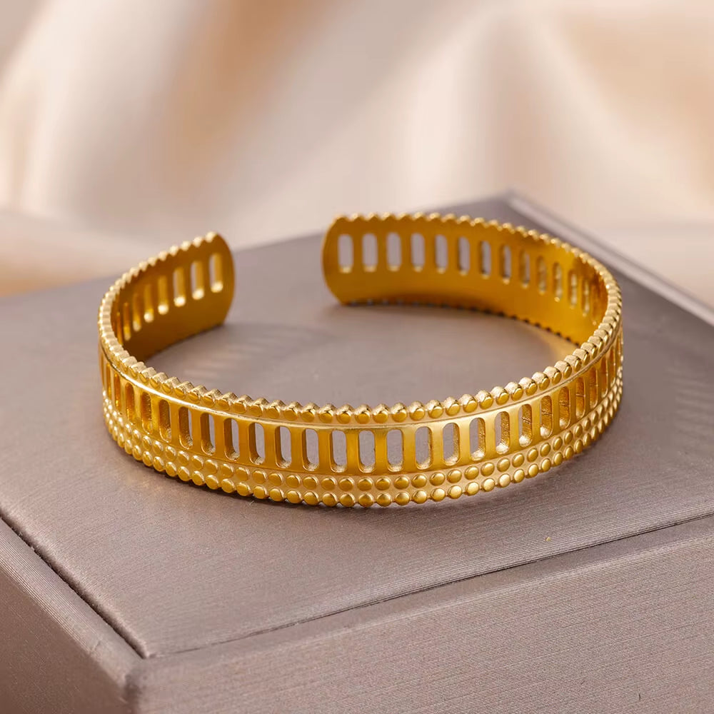 Vintage Snake Bangle Bracelet for Women Stainless Steel Snake Opening Bangle Animal Aesthetic Fashion Jewelry Pulseras Mujer