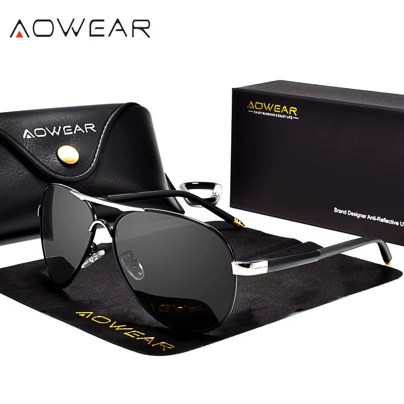 Aviation Polarized Sunglasses Men Driving Mirror Sun Glasses Male Brand Design Classic Pilot Eyewear Oculos Gafas De Sol