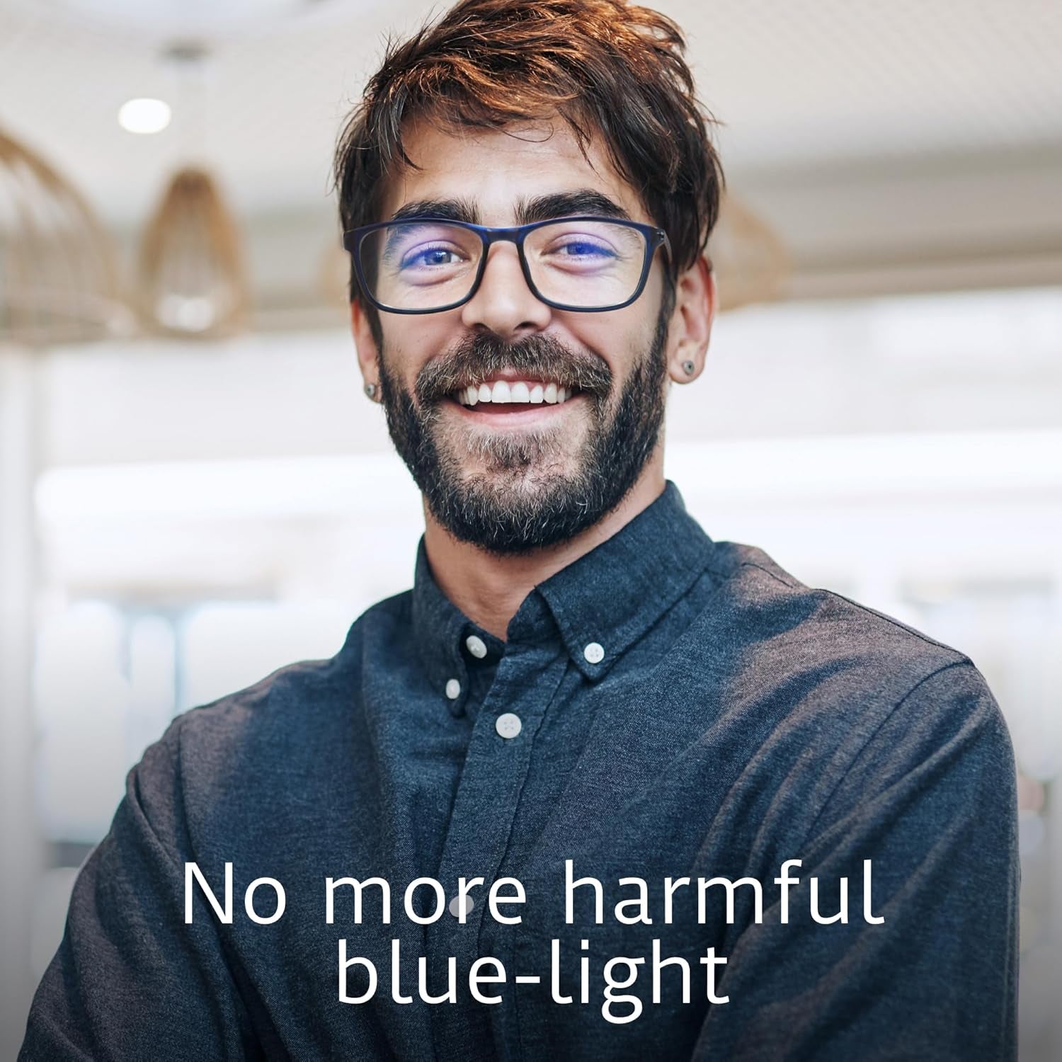 Gafas anti Luz Azul Para Hombre, Gafas anti Luz Azul Para Hombre
