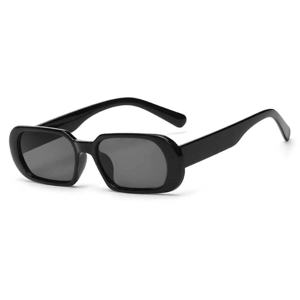 New Fashion Wide Frame Small Rectangle Sunglasses Female Shades Vintage Eyewear UV400 Candy Color Cycling Girls Boys Sun Glasses