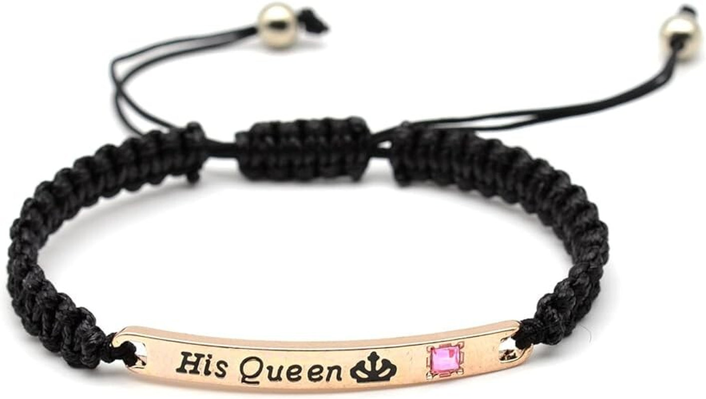 Set De Pulseras Para Parejas Para Hombre Y Mujer Elegante Amor De Lujo Regalo