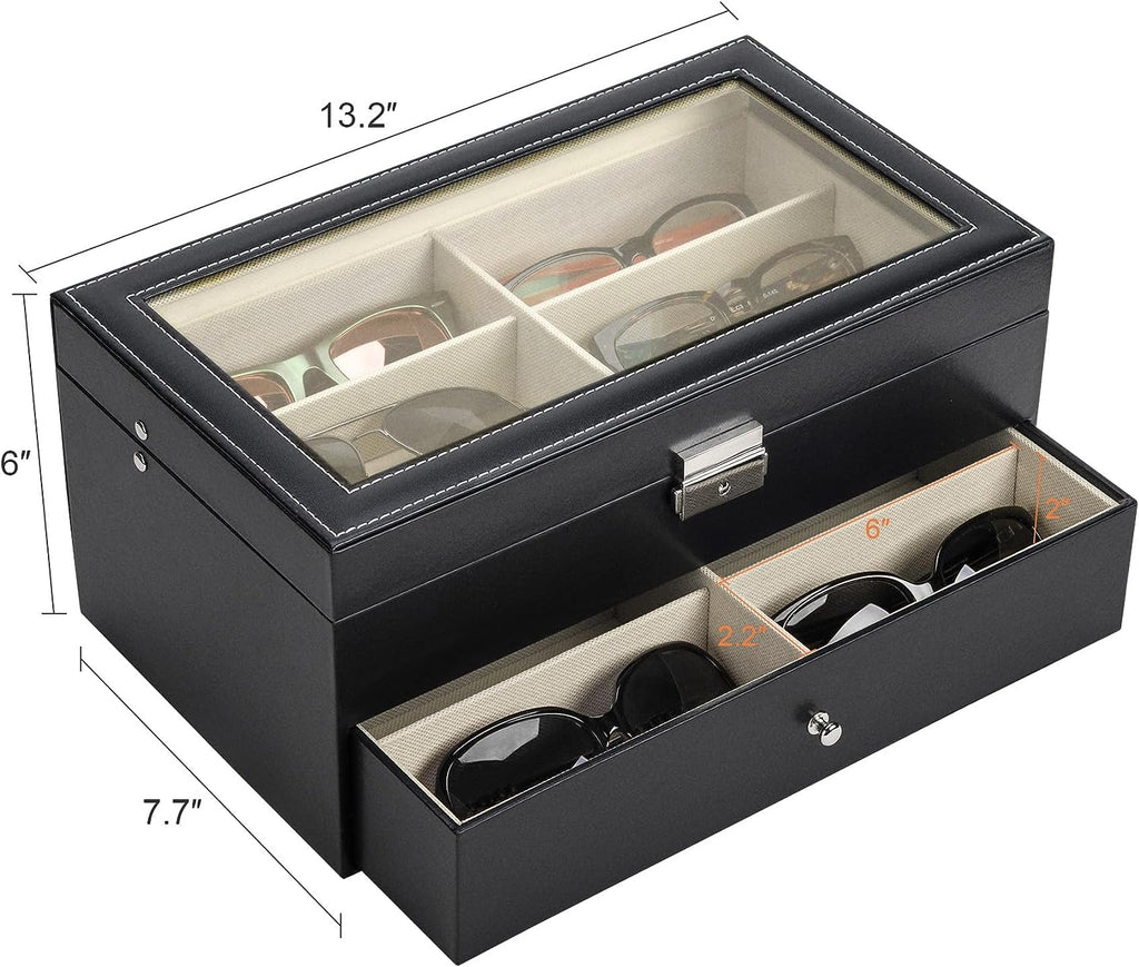 Organizador De Gafas De SOL Con 12 Tragamonedas Multiples Anteojos Para Hombres