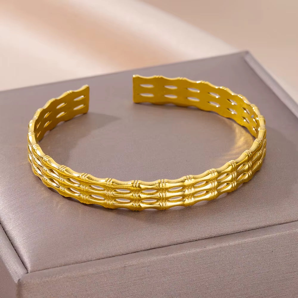 Vintage Snake Bangle Bracelet for Women Stainless Steel Snake Opening Bangle Animal Aesthetic Fashion Jewelry Pulseras Mujer