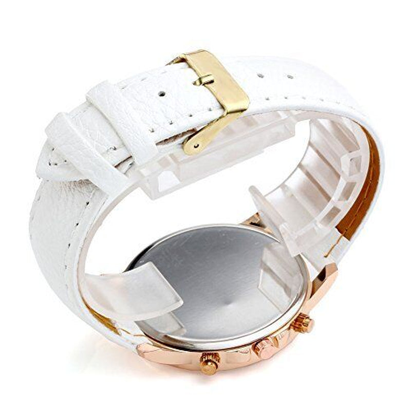 Reloj Analógico Para Mujer Con Correa De Cuero Reloj De Pulsera