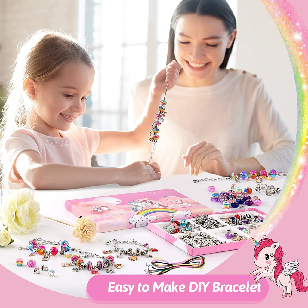 162 PCS Kit De Fabricacion Pulseras Abalorio Joyería Ninas Regalo Artístico DIY