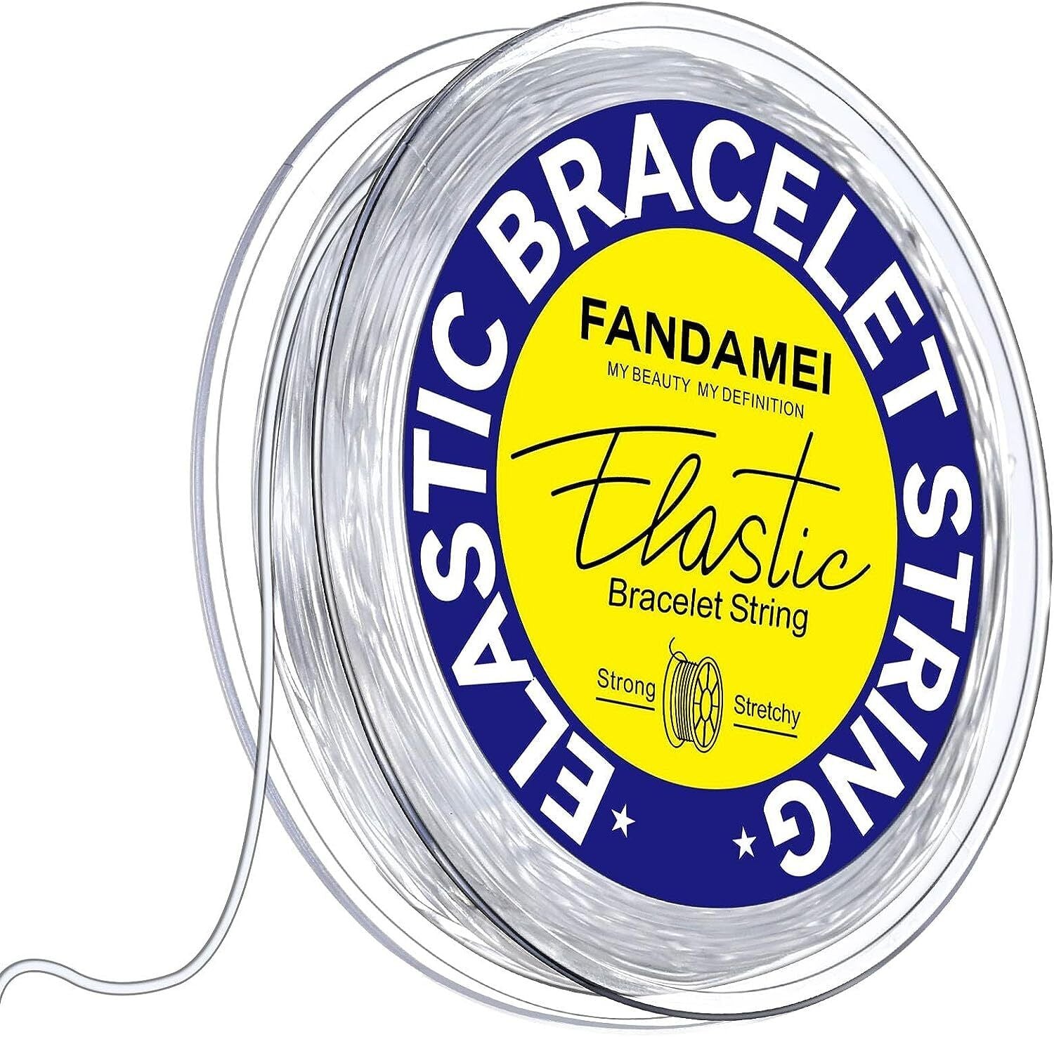 Cordon De Cuerda De Pulsera Elastica De 1 MM Cordon De Cuentas De Estiramiento