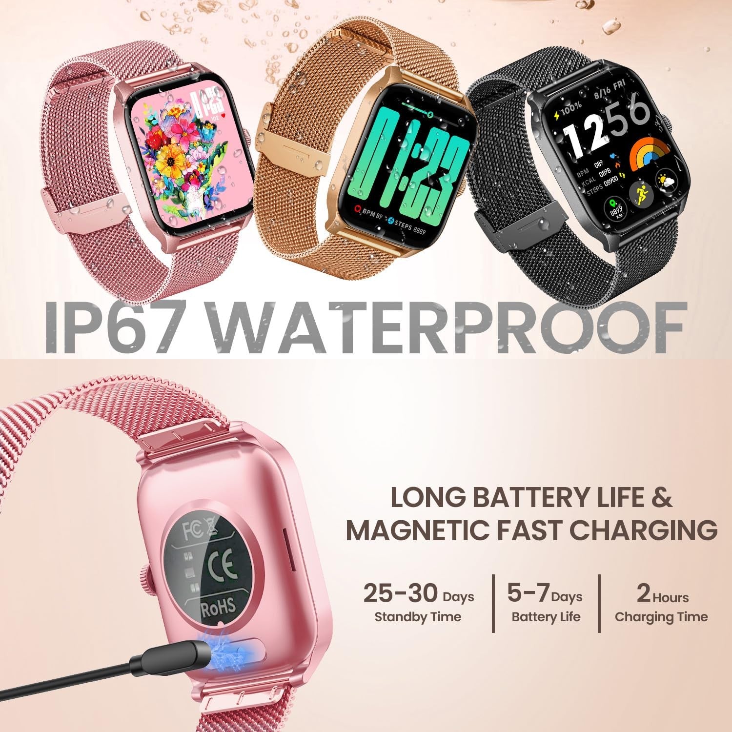 Relojes Inteligentes Para Mujeres Con Teléfonos Android E Ios