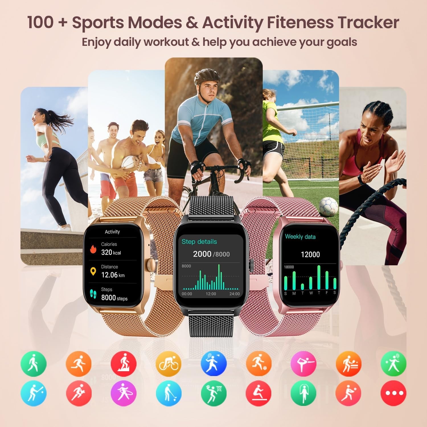 Relojes Inteligentes Para Mujeres Con Teléfonos Android E Ios