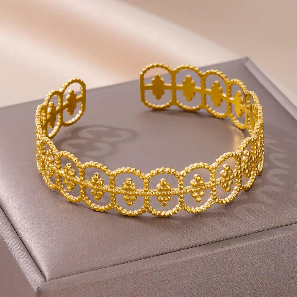 Vintage Snake Bangle Bracelet for Women Stainless Steel Snake Opening Bangle Animal Aesthetic Fashion Jewelry Pulseras Mujer