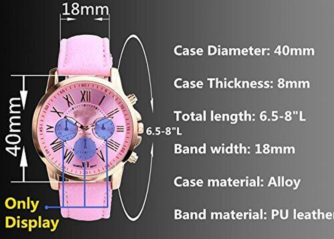 Reloj Analógico Para Mujer Con Correa De Cuero Reloj De Pulsera