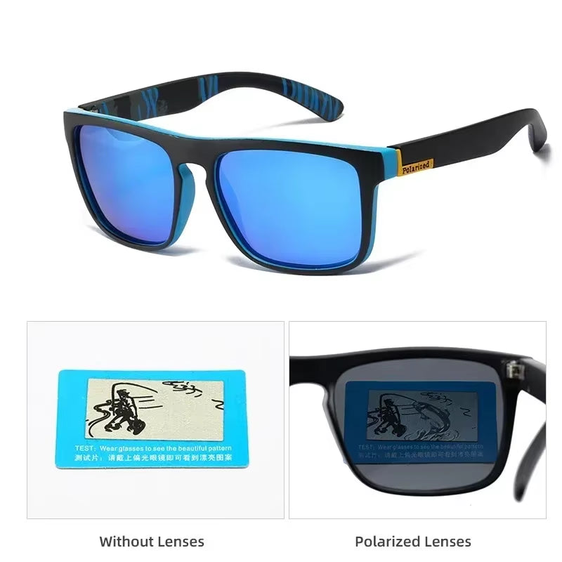 Fashion Vintage Square Polarized Sunglasses Men Women Driving Fishing Luxury Brand Designer Sun Glasses Driver'S Eyewear UV400