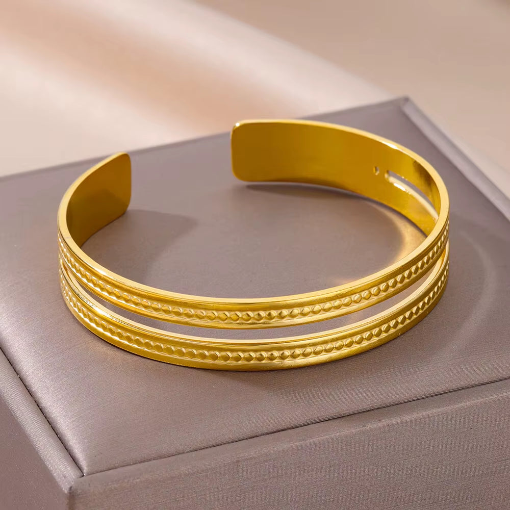 Vintage Snake Bangle Bracelet for Women Stainless Steel Snake Opening Bangle Animal Aesthetic Fashion Jewelry Pulseras Mujer