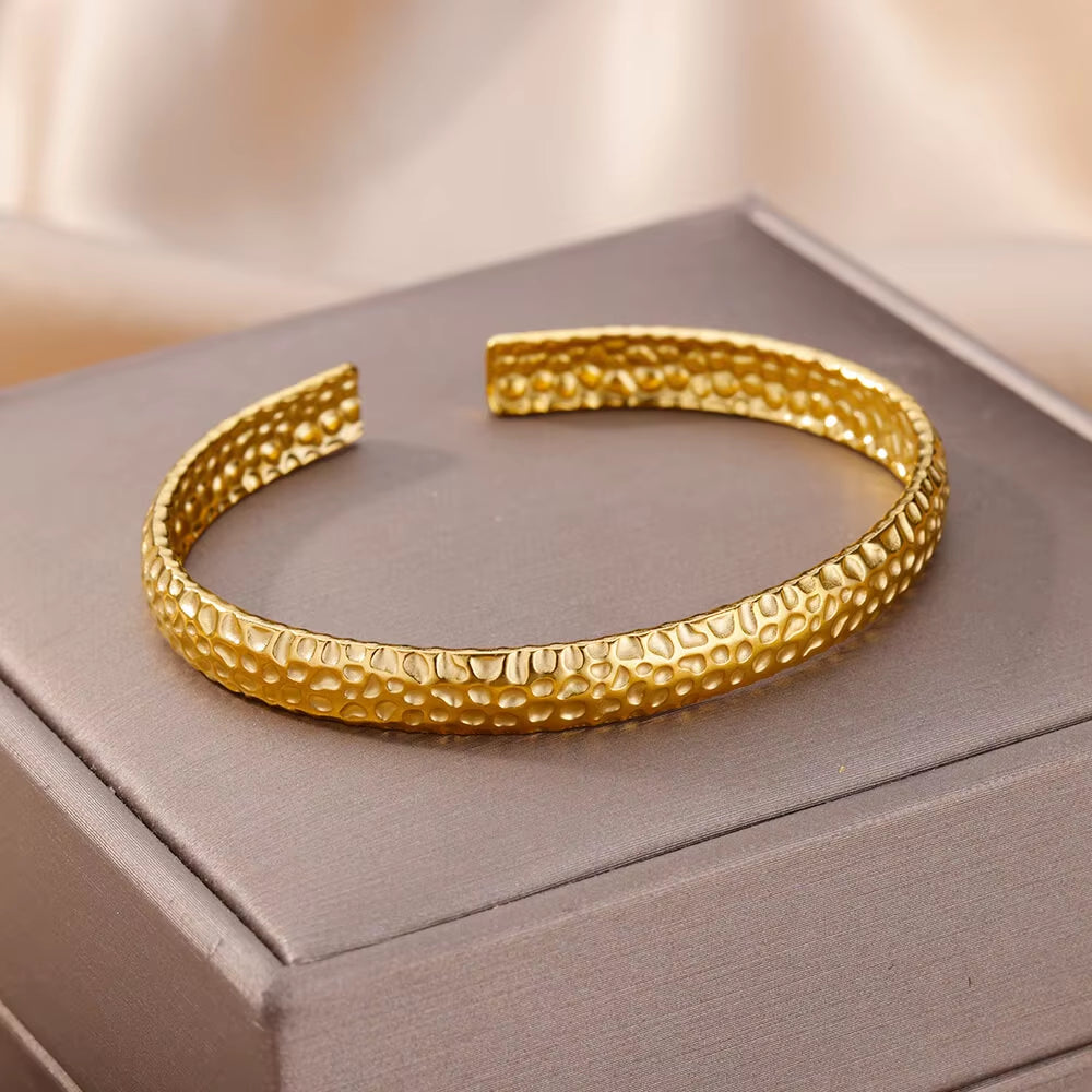 Vintage Snake Bangle Bracelet for Women Stainless Steel Snake Opening Bangle Animal Aesthetic Fashion Jewelry Pulseras Mujer